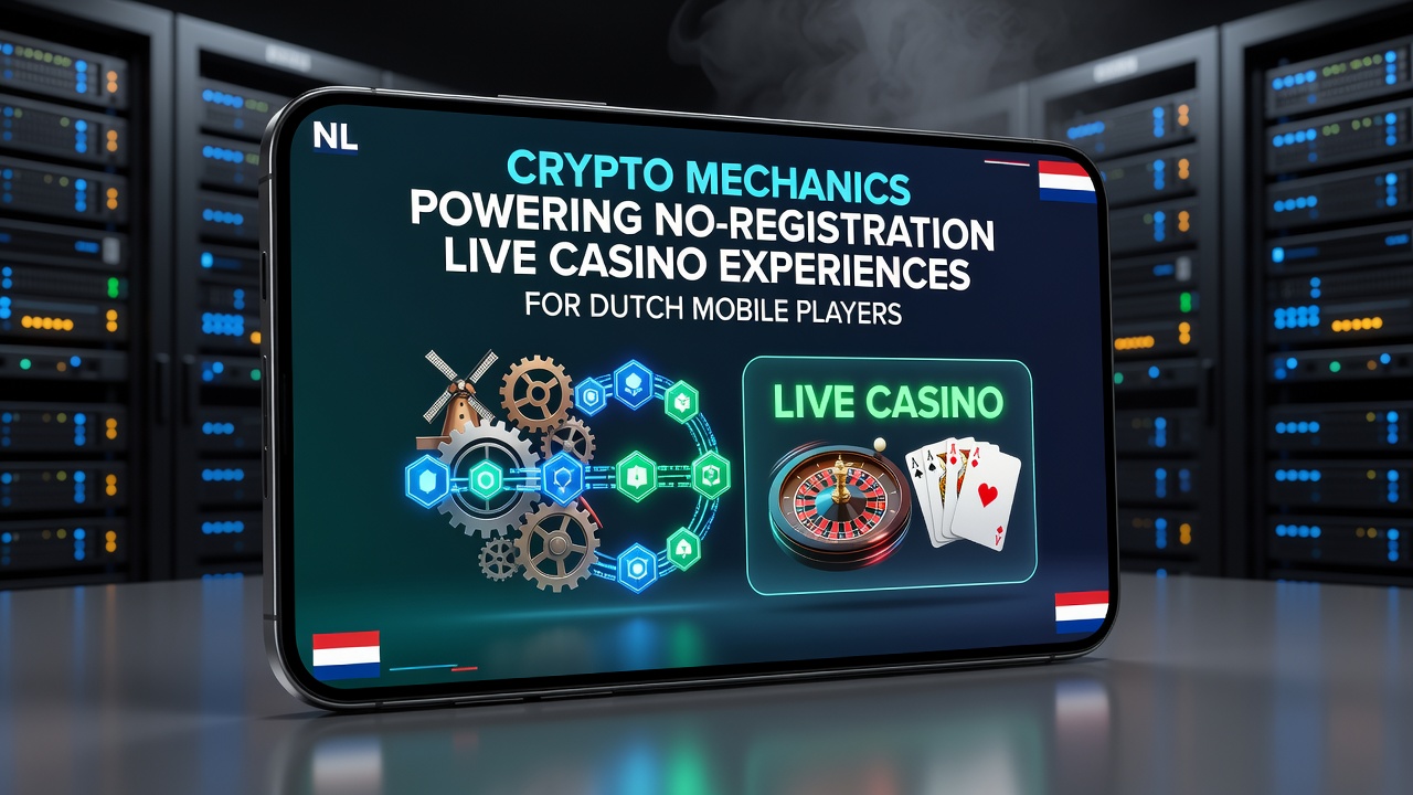 Mobiele interface van een live casino met crypto betalingen en Nederlandse spelers in actie