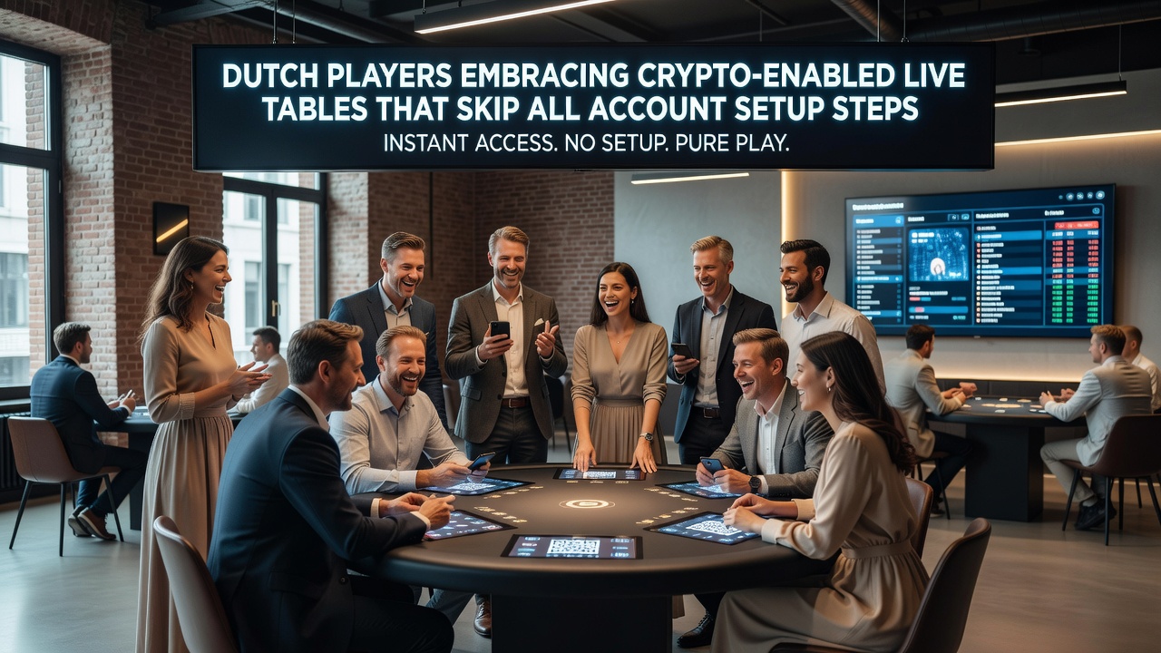 Crypto live dealer actie met directe blockchain transacties voor Nederlandse deelnemers