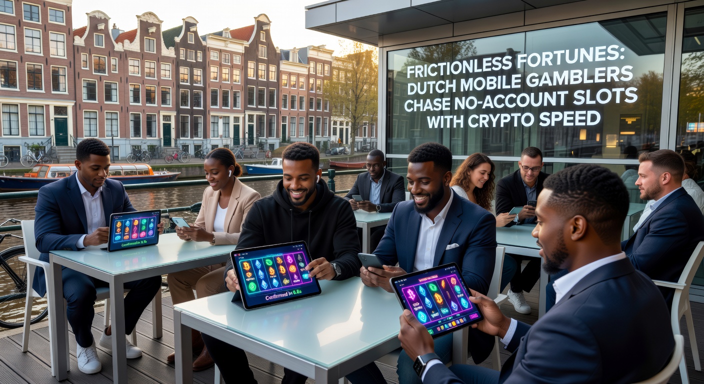 Bliksemsnelle crypto-transactie op mobiel scherm met slotwinst en blockchain-symbolen, illustrerend frictionless uitbetalingen voor Nederlandse gokkers