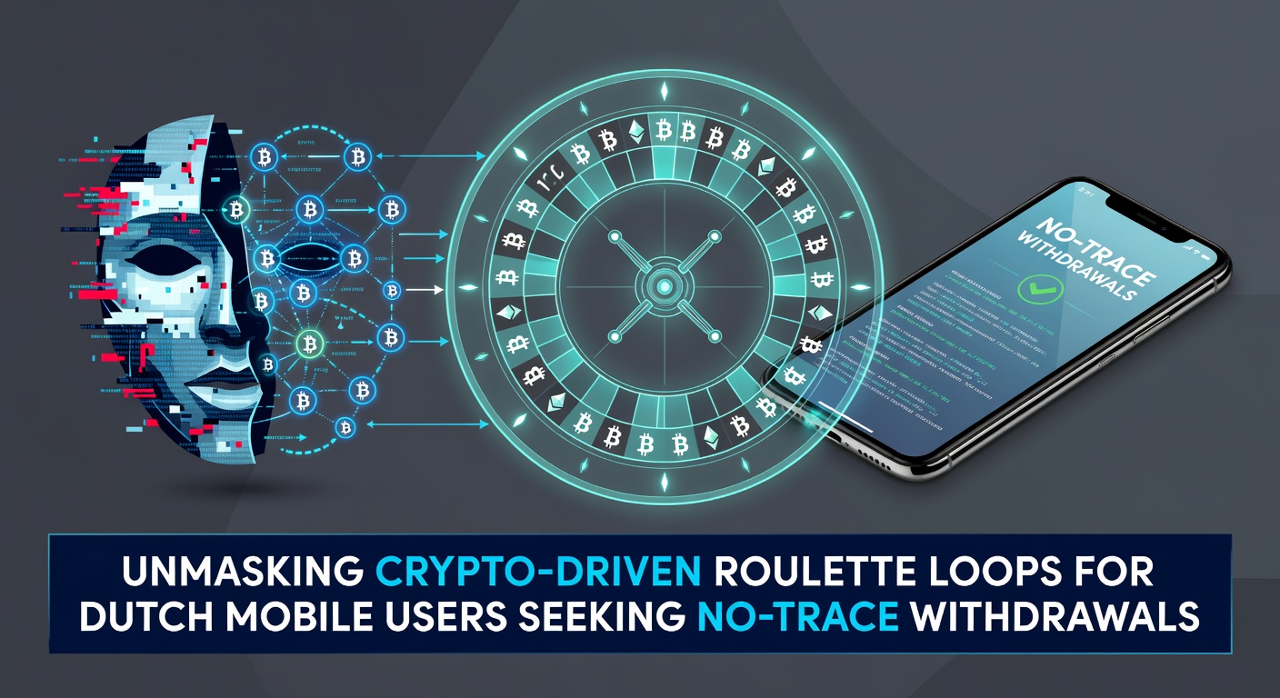 Blockchain transactie visualisatie met anonieme roulette lussen en mobiele uitbetalingsstromen